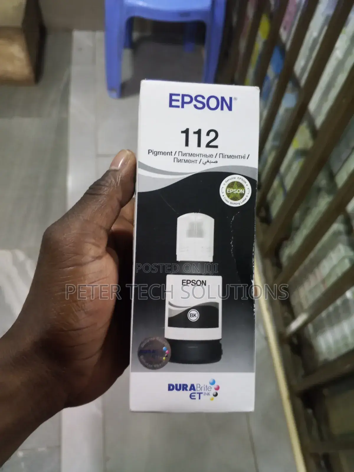 Epson 112 Black Pigment Ecotank Ink 127ml