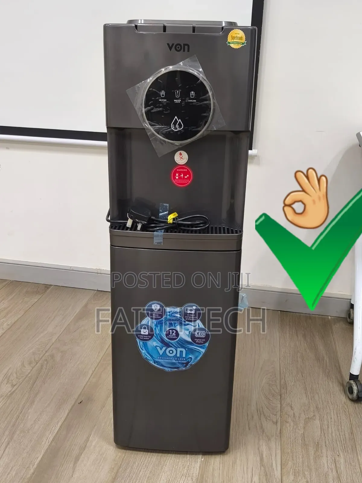 *Lvon Bottom Load Water Dispenser 3tap (Ec) 
 *Model No. Vde-305cls.