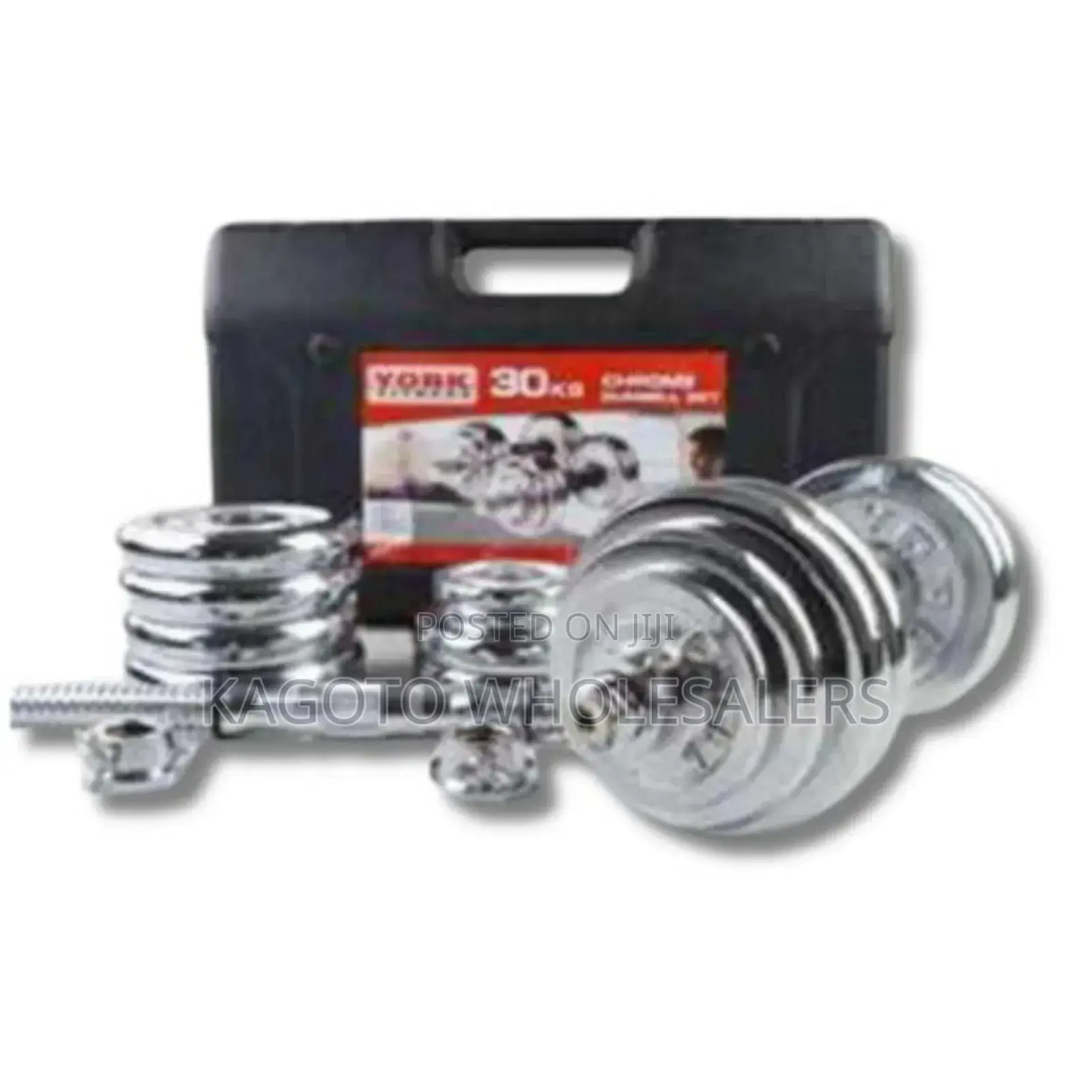 Chrome 30kgs Dumbells