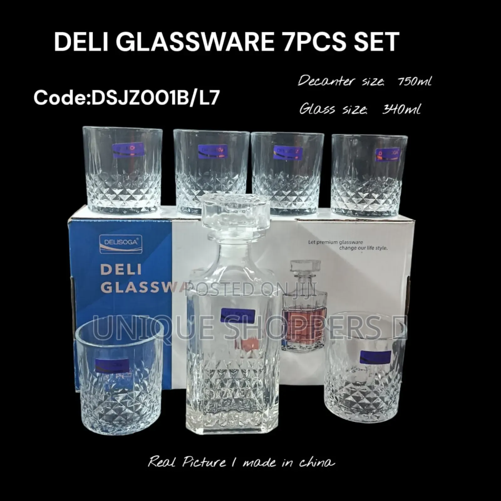 Deli Glassware 7pcs Set – Elegant Durable