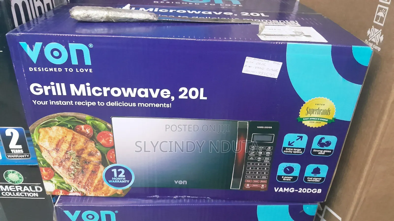 Von Grill Microwave, 20l (Vamg-20dgb)