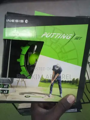 Hard Surface Home, Office Golf Putting Set 3 Foam Balls and Target