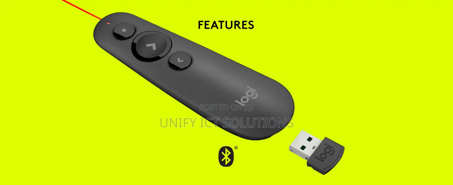 Logitech R500s Bluetooth Presentation Remote-Graphite