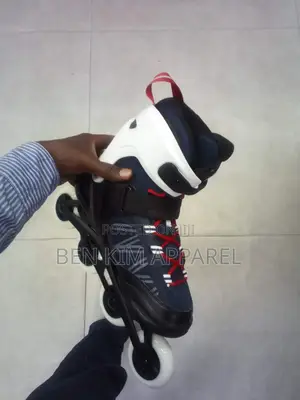 Navy White Red Soft Boots Inline Skates 80-84mm Wheels Left Foot Brake