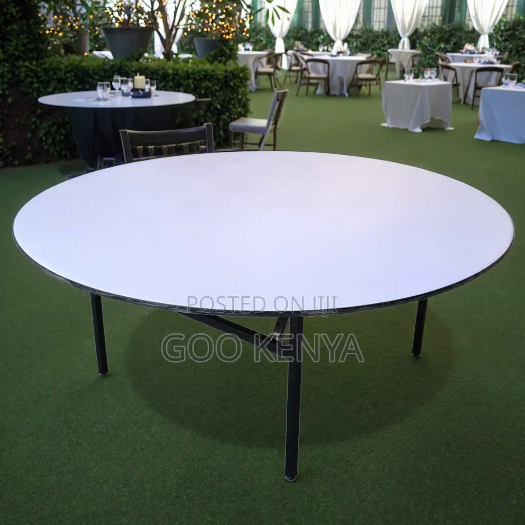 Home Table; Compact Solid Wood Round Folding Table For Small Spaces