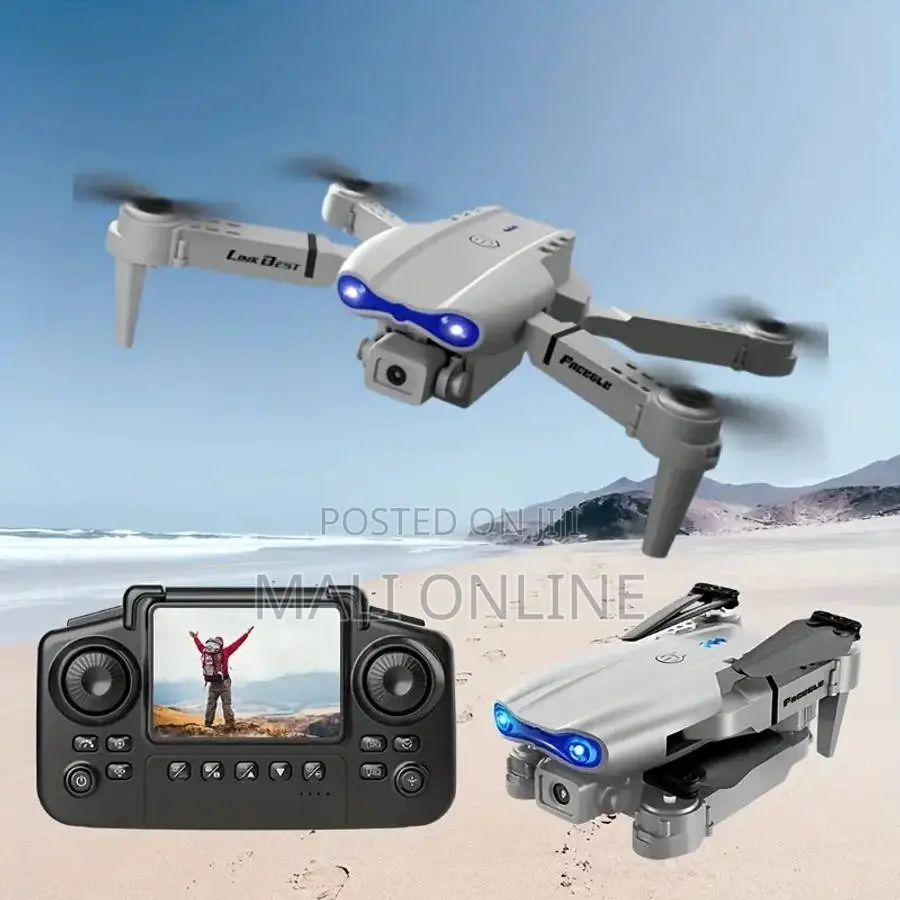 E88 Pro Drone With Camera Screen Remote Control Foldable Quadcopter Hd