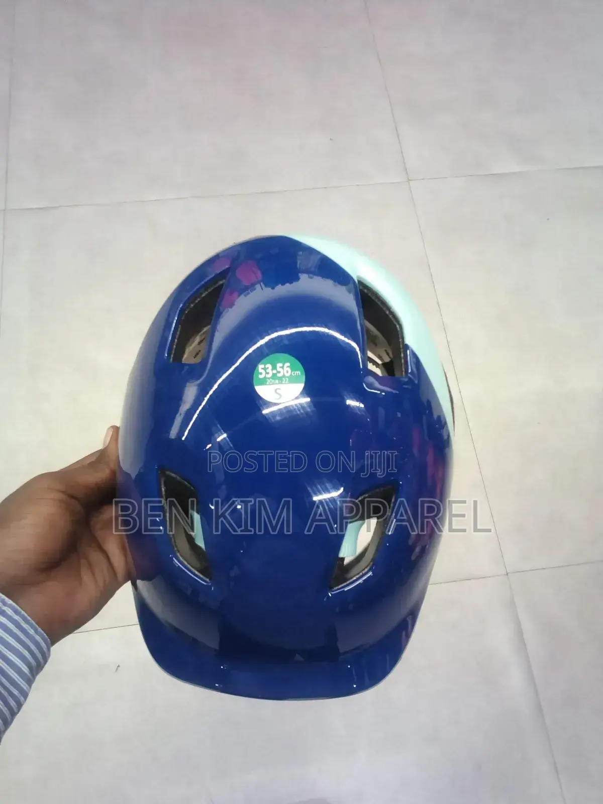 6 Vents Kids Bike Helmet Blue 48cms to 56cms S and Xs Adjustable Fit