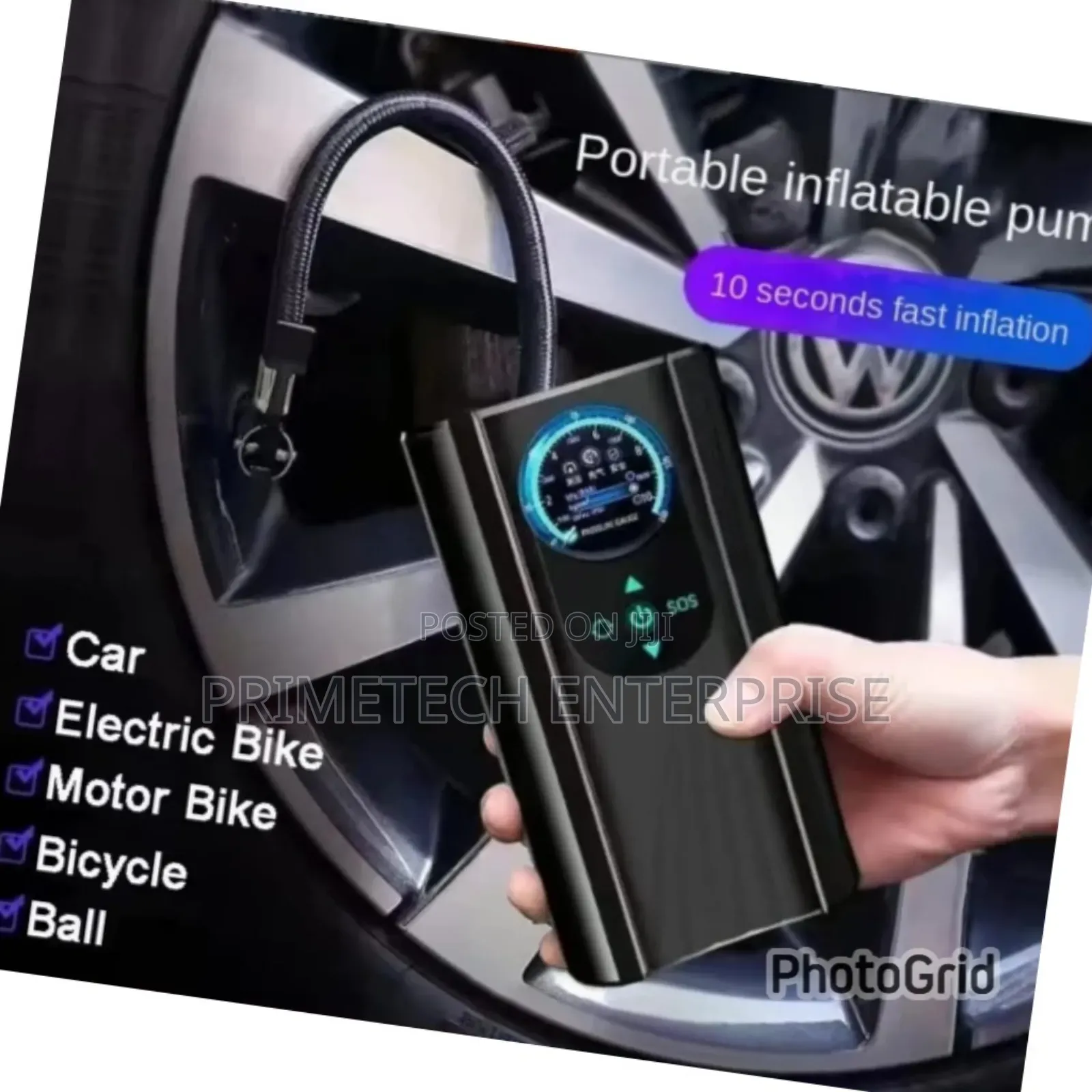 Rechargeable Portable Car Wheel Inflator