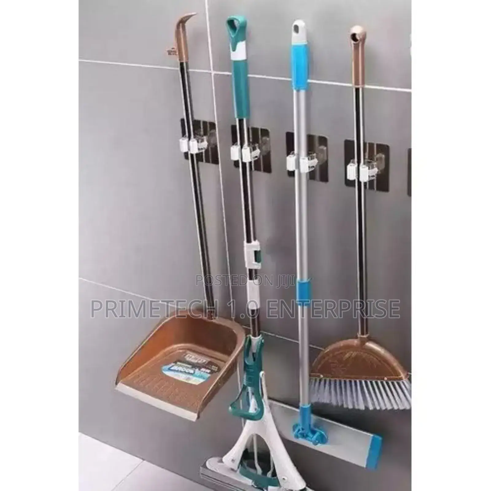 Wall Mounted 4 PCS Mop Holder