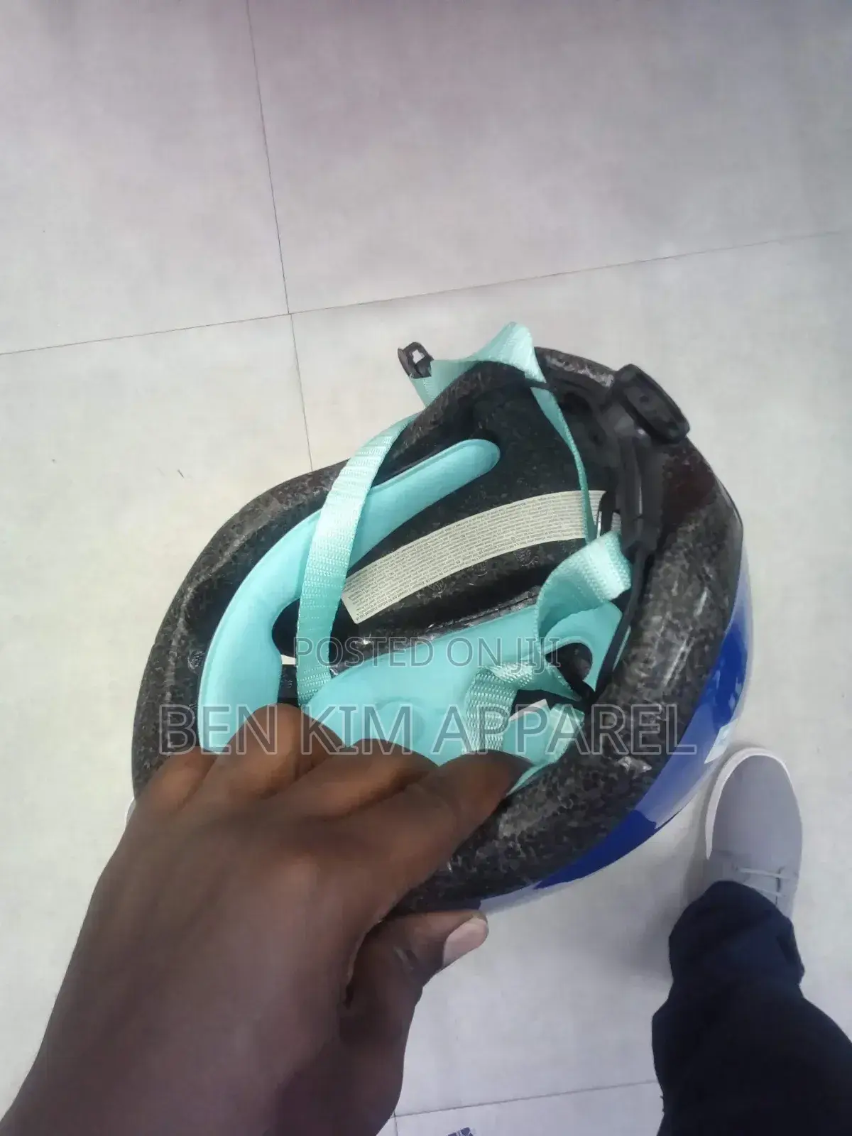 Xxsmall Baby Cycling Helmet 44cms to 49cms Blue Adjustable Fit 1-3 Yrs