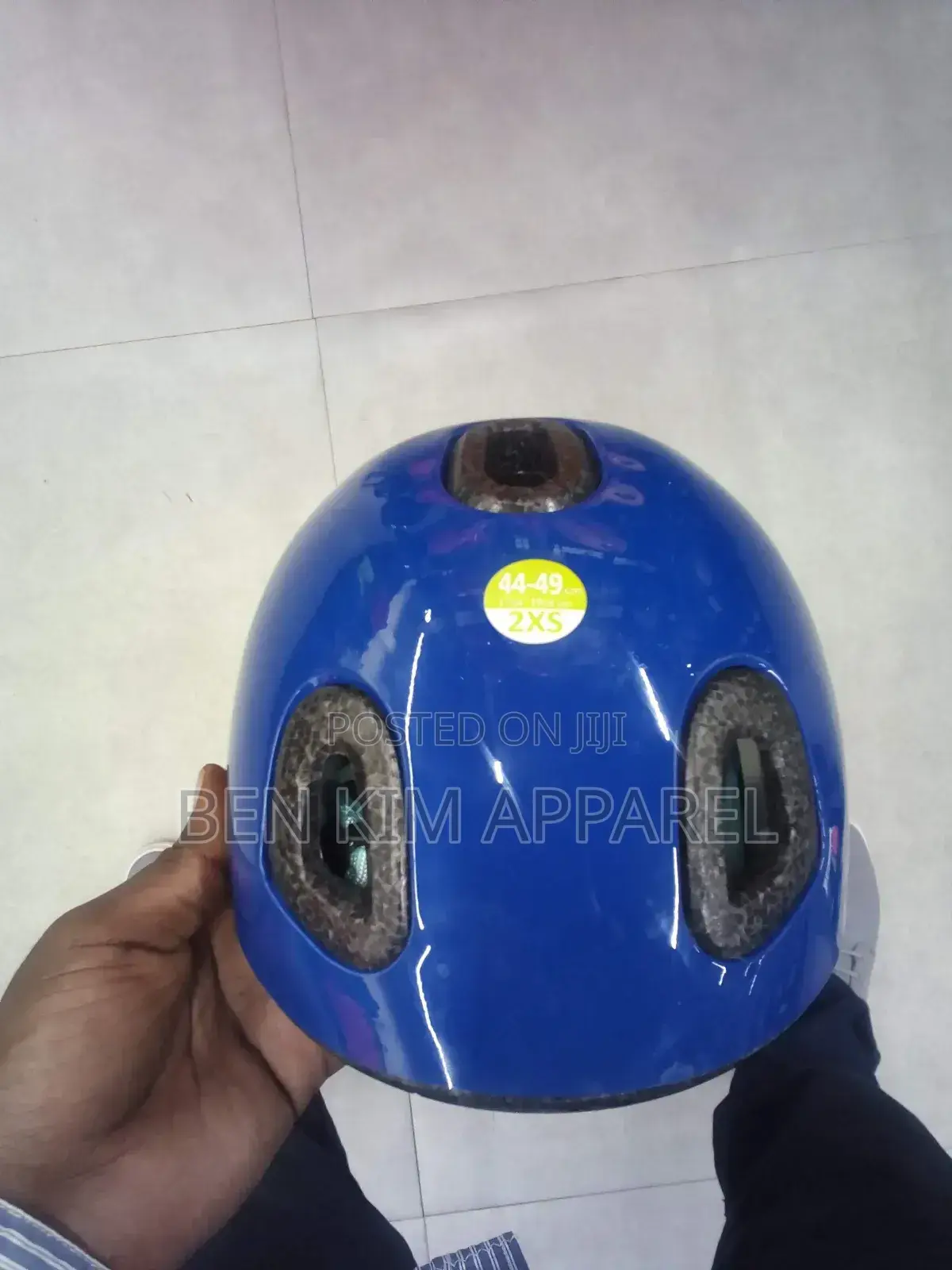 Xxsmall Baby Cycling Helmet 44cms to 49cms Blue Adjustable Fit 1-3 Yrs