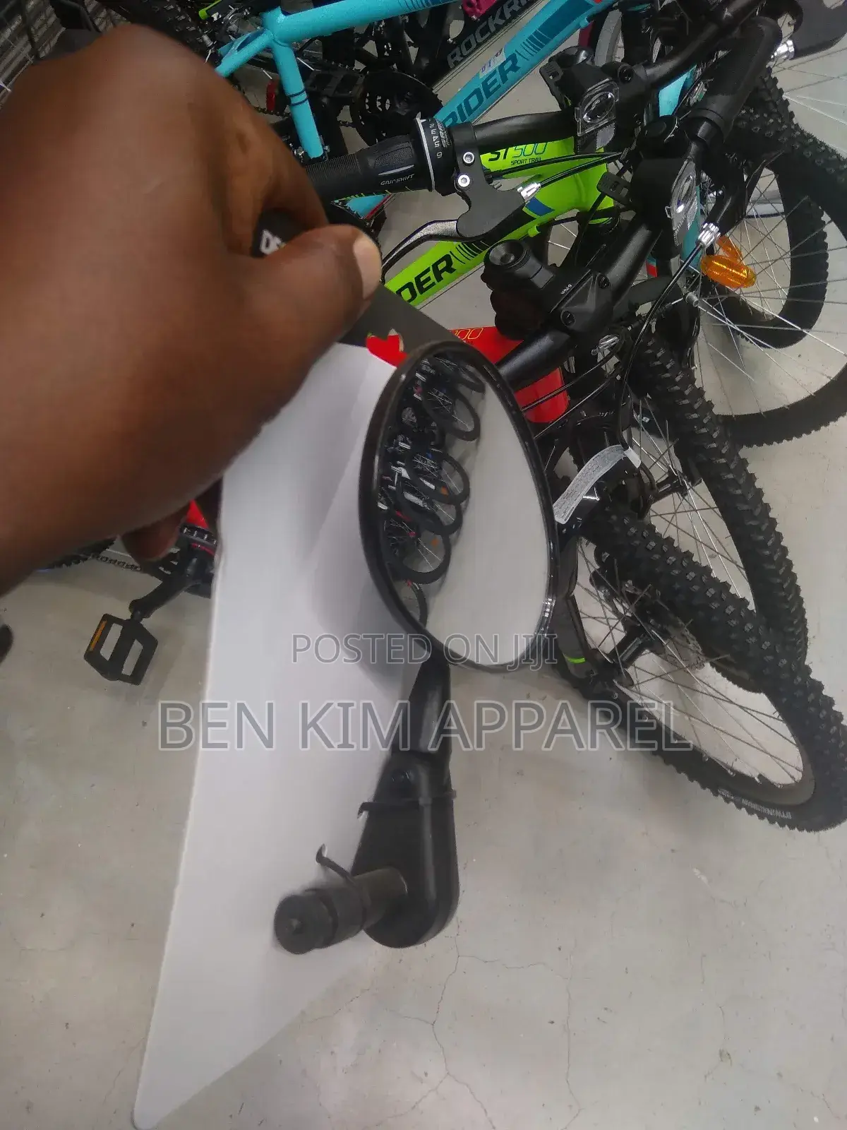 102gms Bicycle Rear View Mirror, Wide Convex 3 Dimensional Adjustment