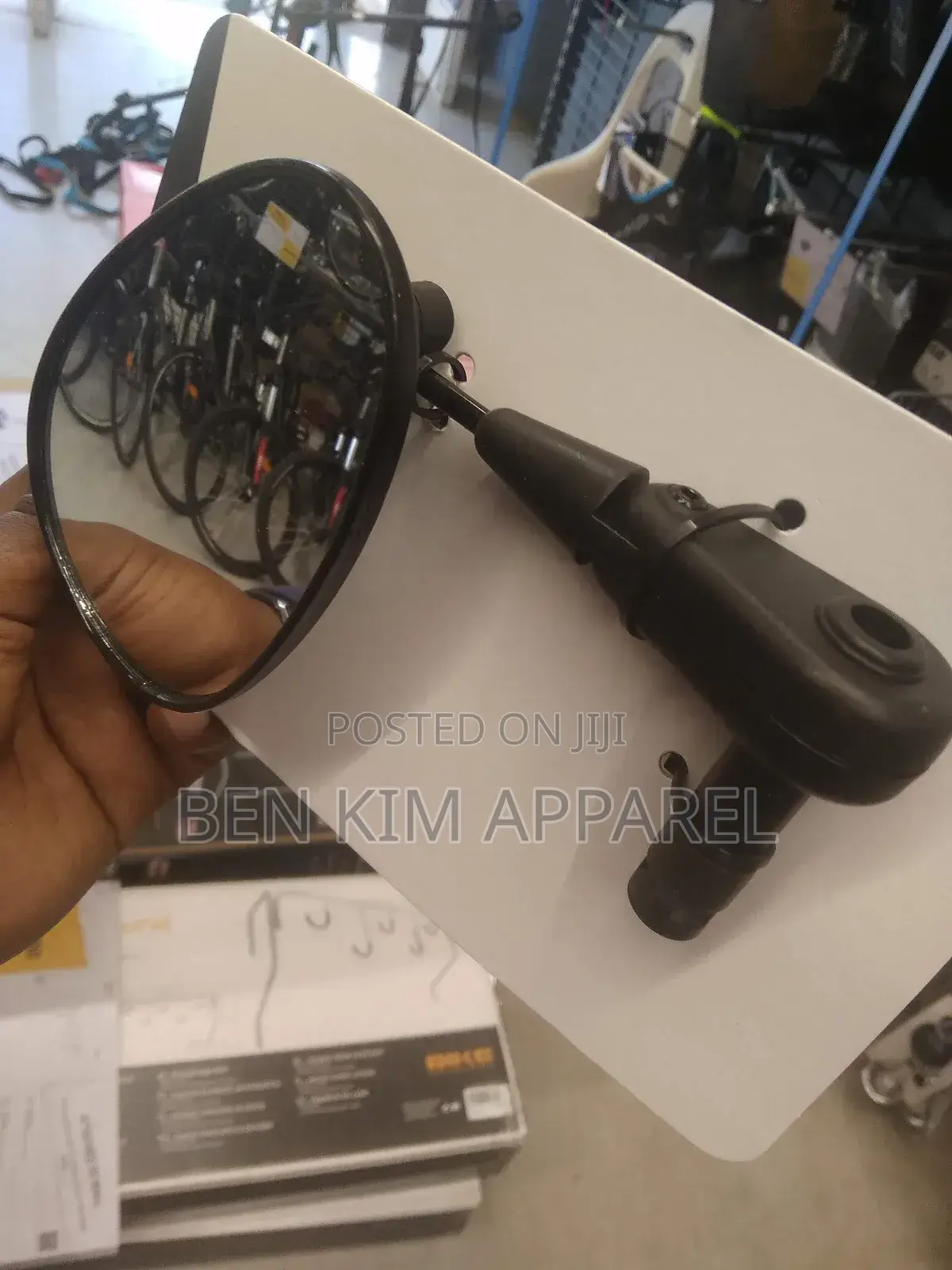 102gms Bicycle Rear View Mirror, Wide Convex 3 Dimensional Adjustment