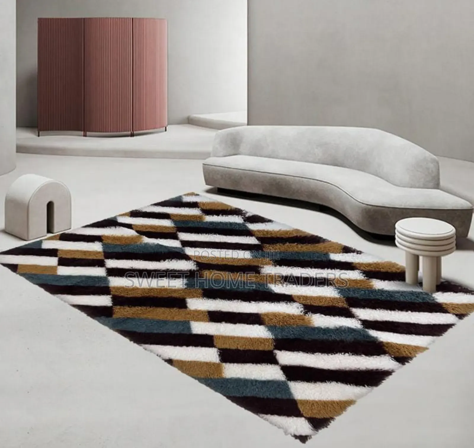 Fancy Fluffy Pattern Carpets