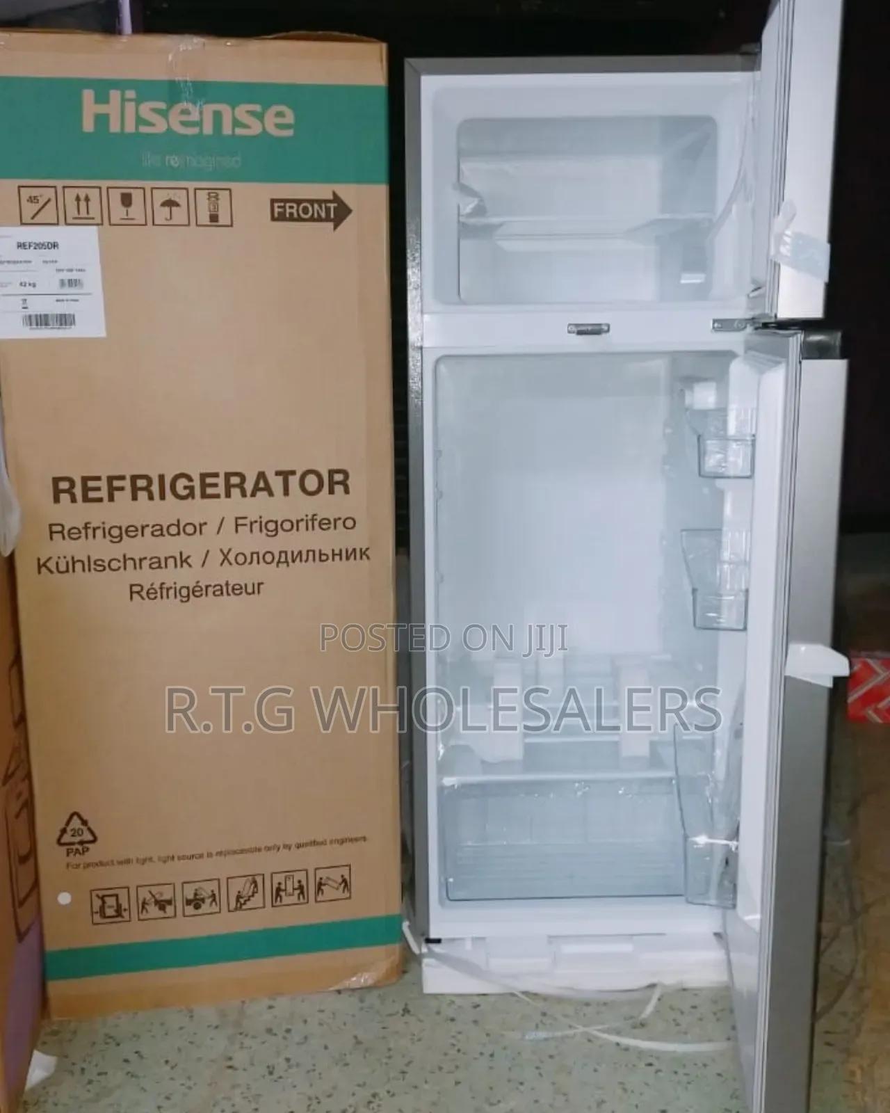 Hisense 154 L Double Door Refrigerator Ref154dr – 2 Yr Warranty