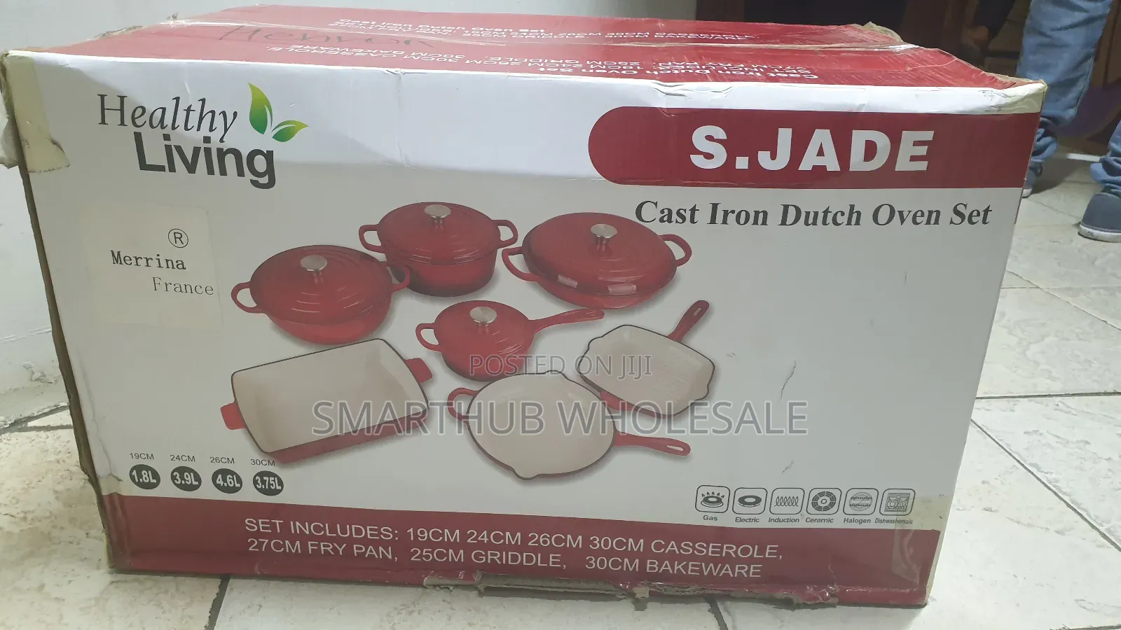 11pc Enamel Cast Iron Cookware Set – Heavy Duty