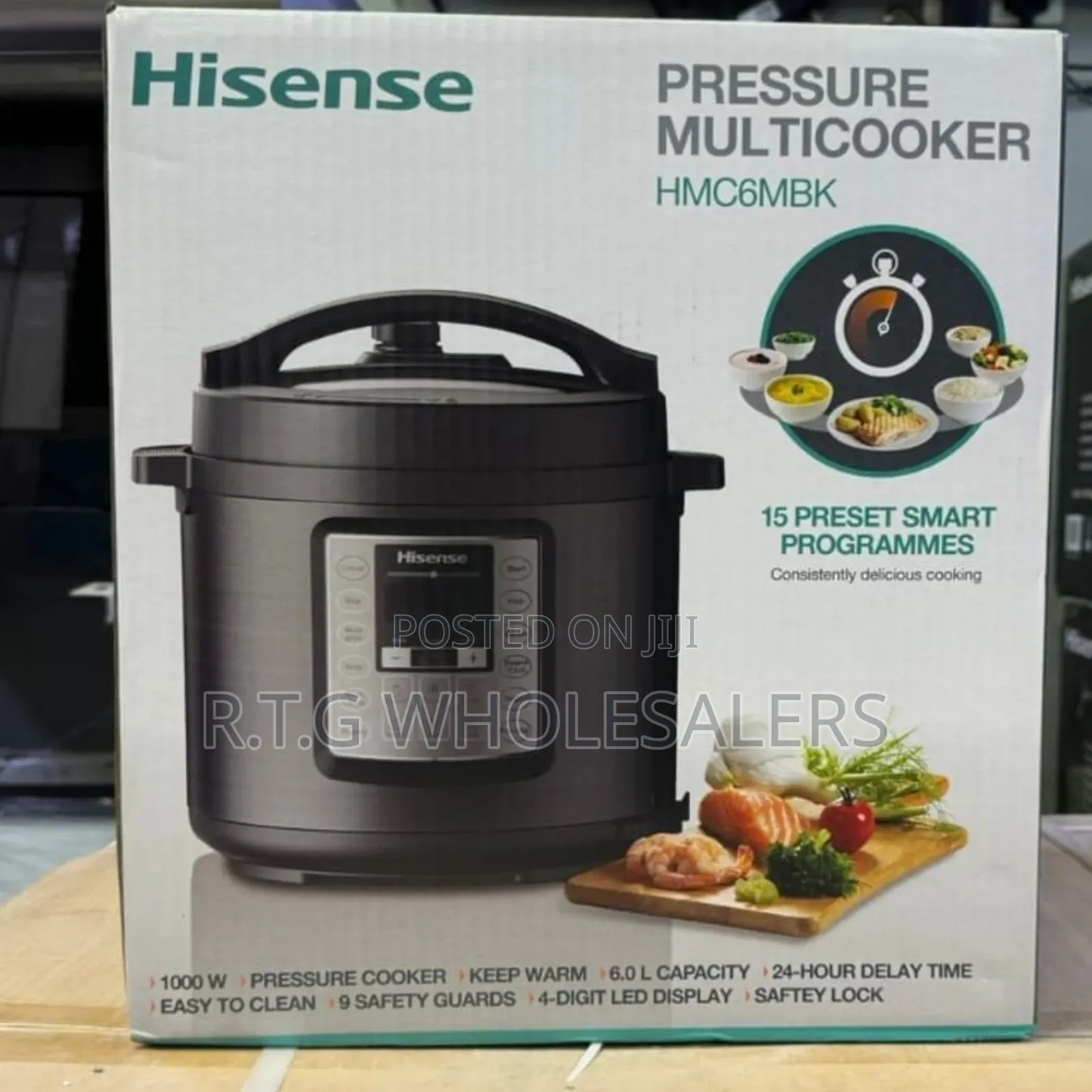 Hisense 6 L 6‐In‐1 Multi Pressure Cooker – Digital Led