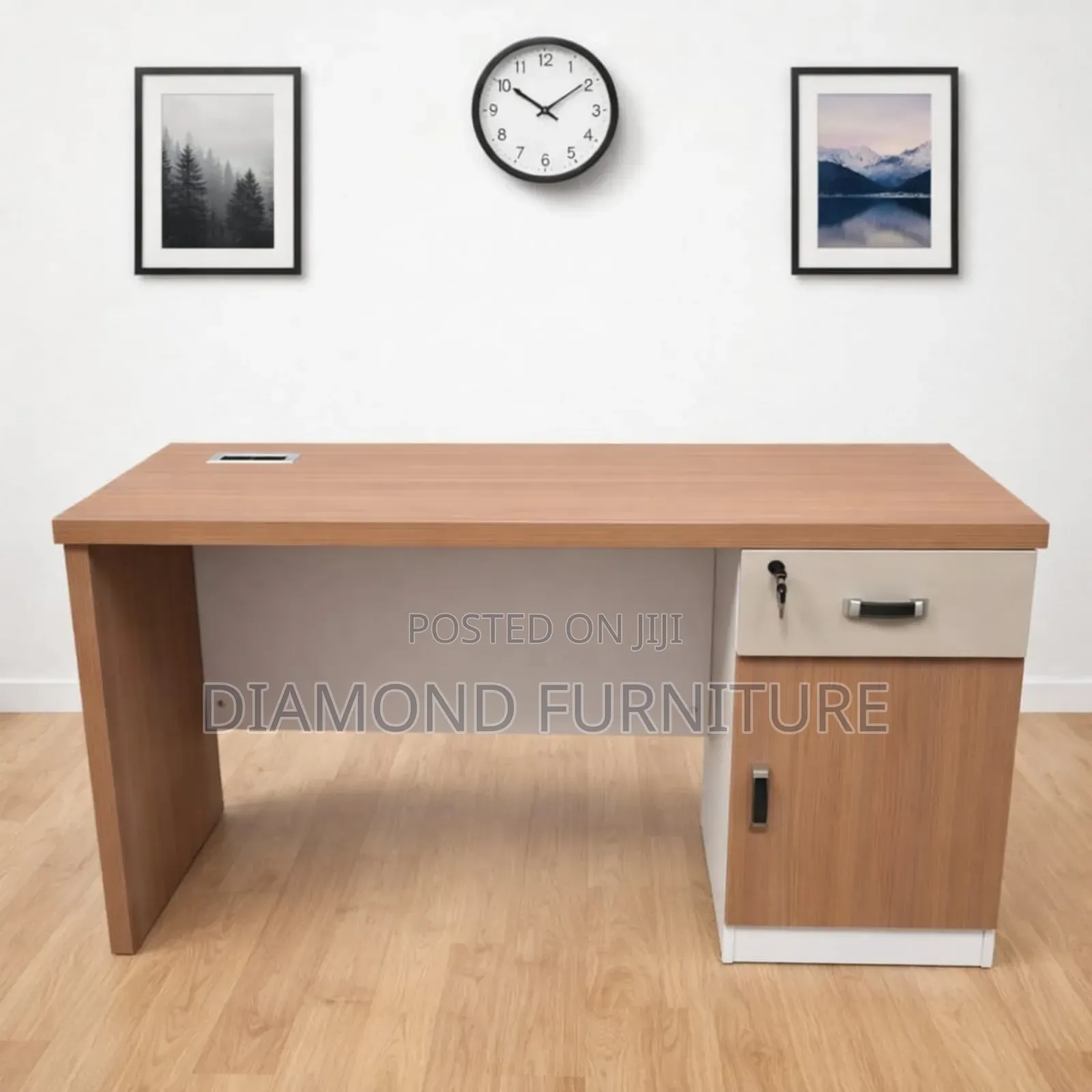 1.4m Modern Executive Office Desk With Cable Grommet,Wooden Office