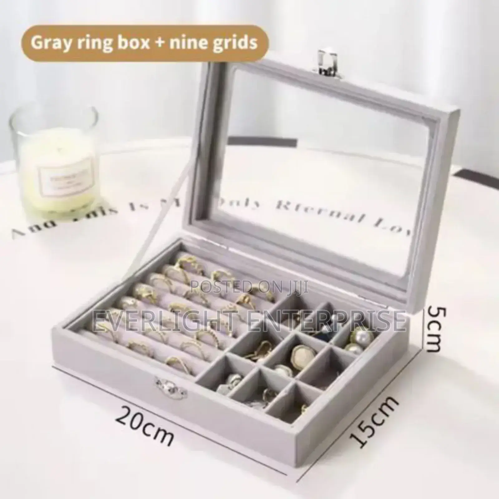 Grid Jewelry Storage Box Oragniser