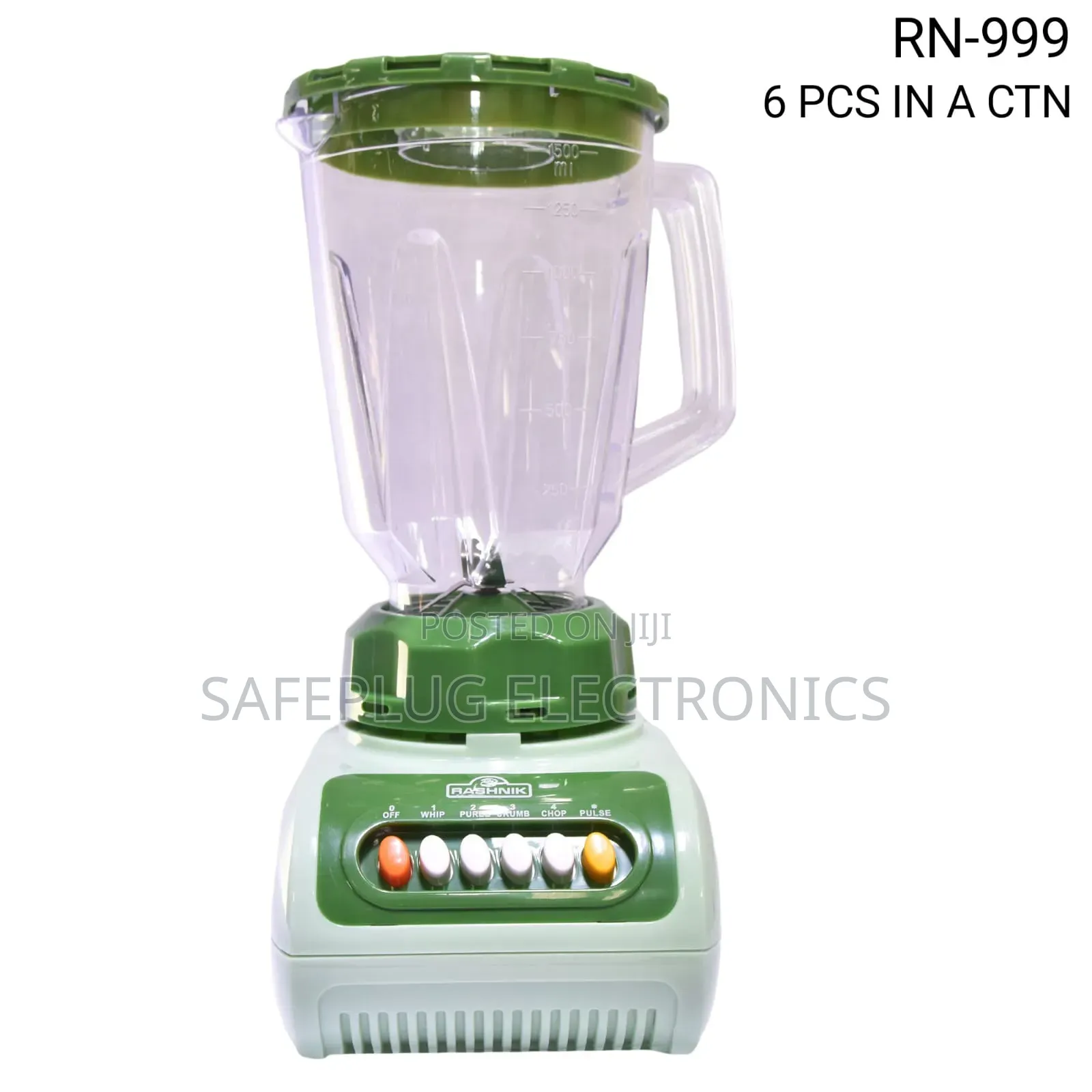 Rashnik Heavy-Duty Blender/Grinder | Stainless Steel Blades |