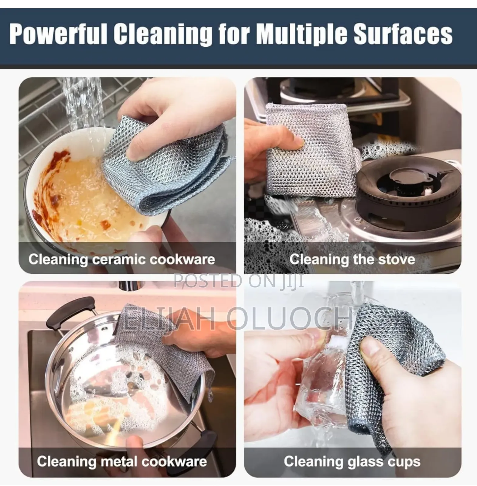 Steel Wire Cleaning Rag,Comes As A Set Of 10pcs
