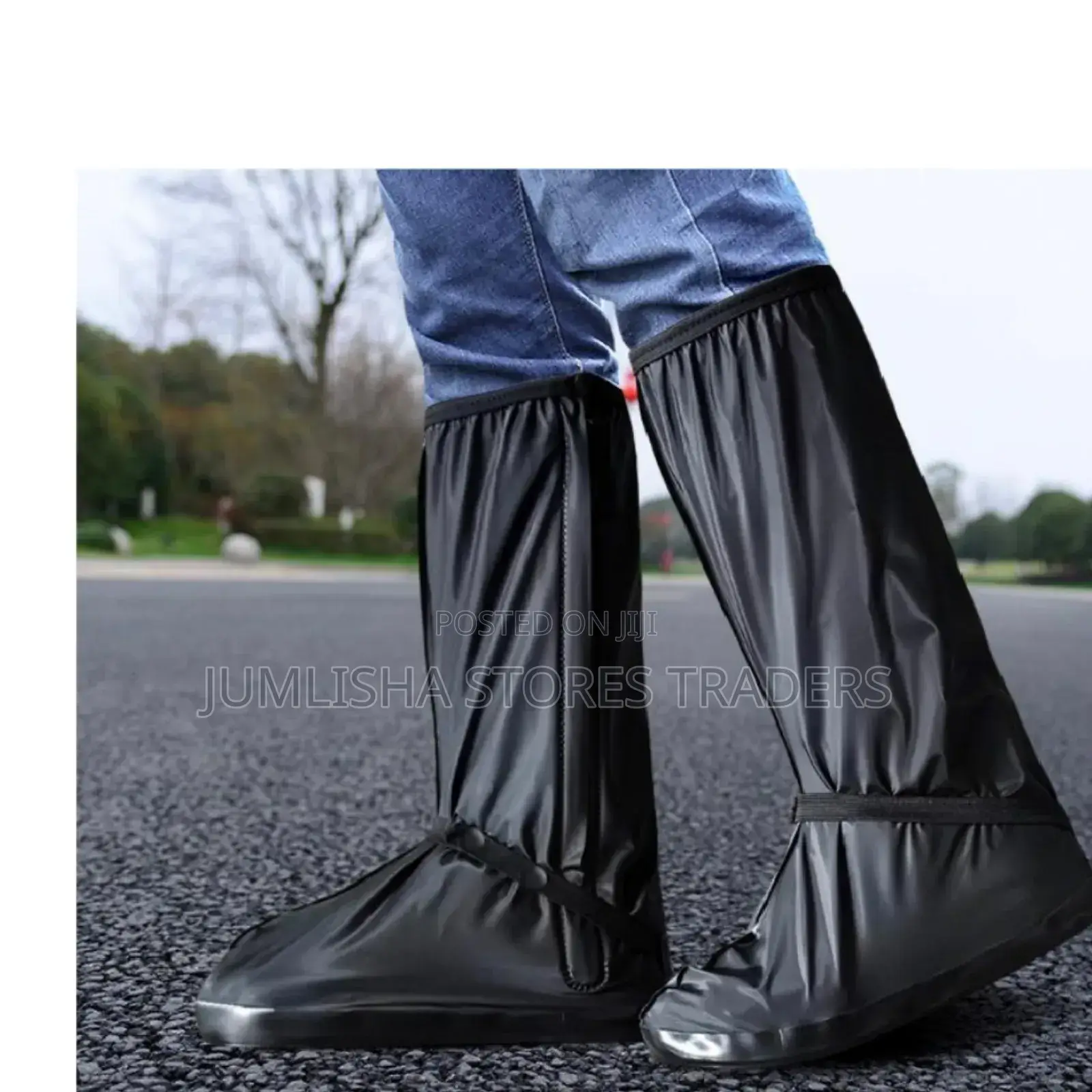 Black Waterproof Shoe Covers