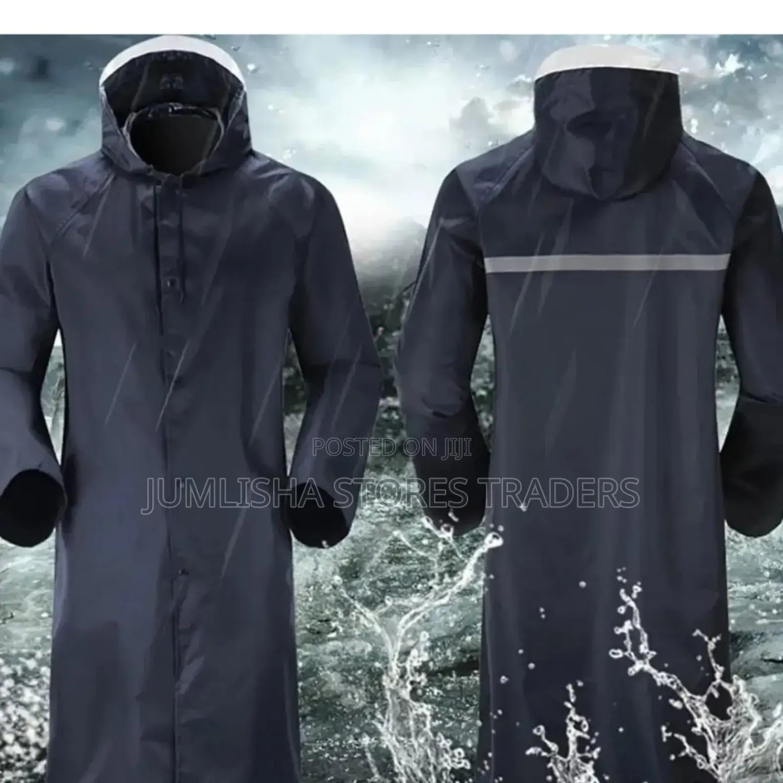 Adult Raincoat With Cap . High Quality Length 110cms and Upto 120kgs