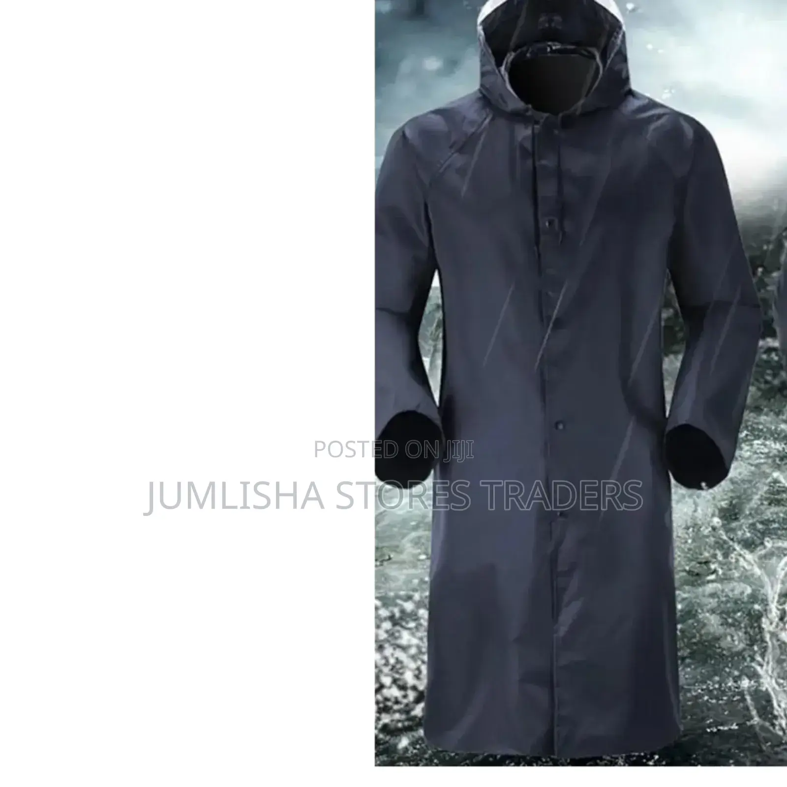 Adult Raincoat With Cap . High Quality Length 110cms and Upto 120kgs