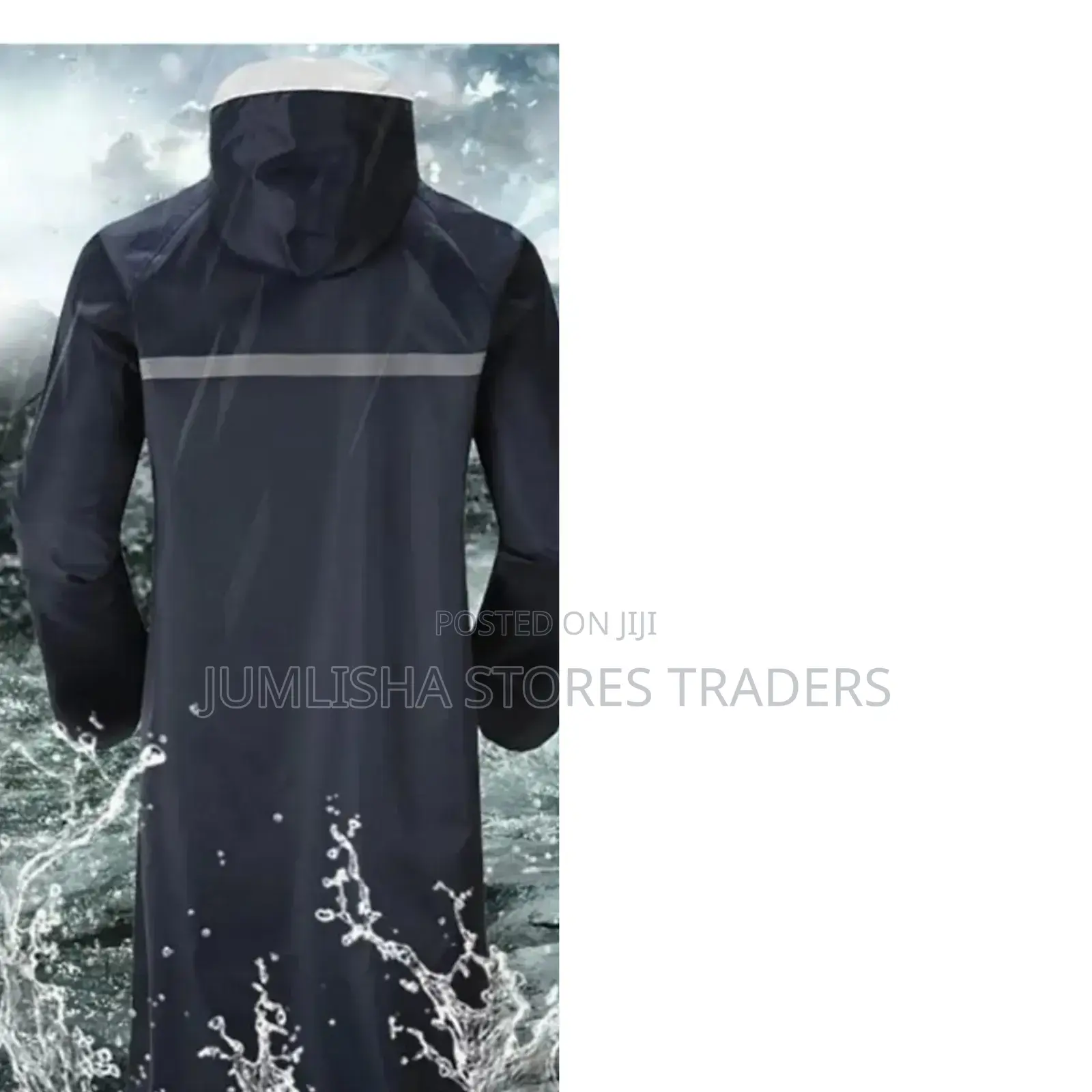 Adult Raincoat With Cap . High Quality Length 110cms and Upto 120kgs