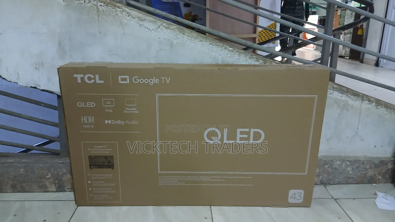 TCL 43 Inch 43qled Google Frameless Tv With 2yr Warranty.
