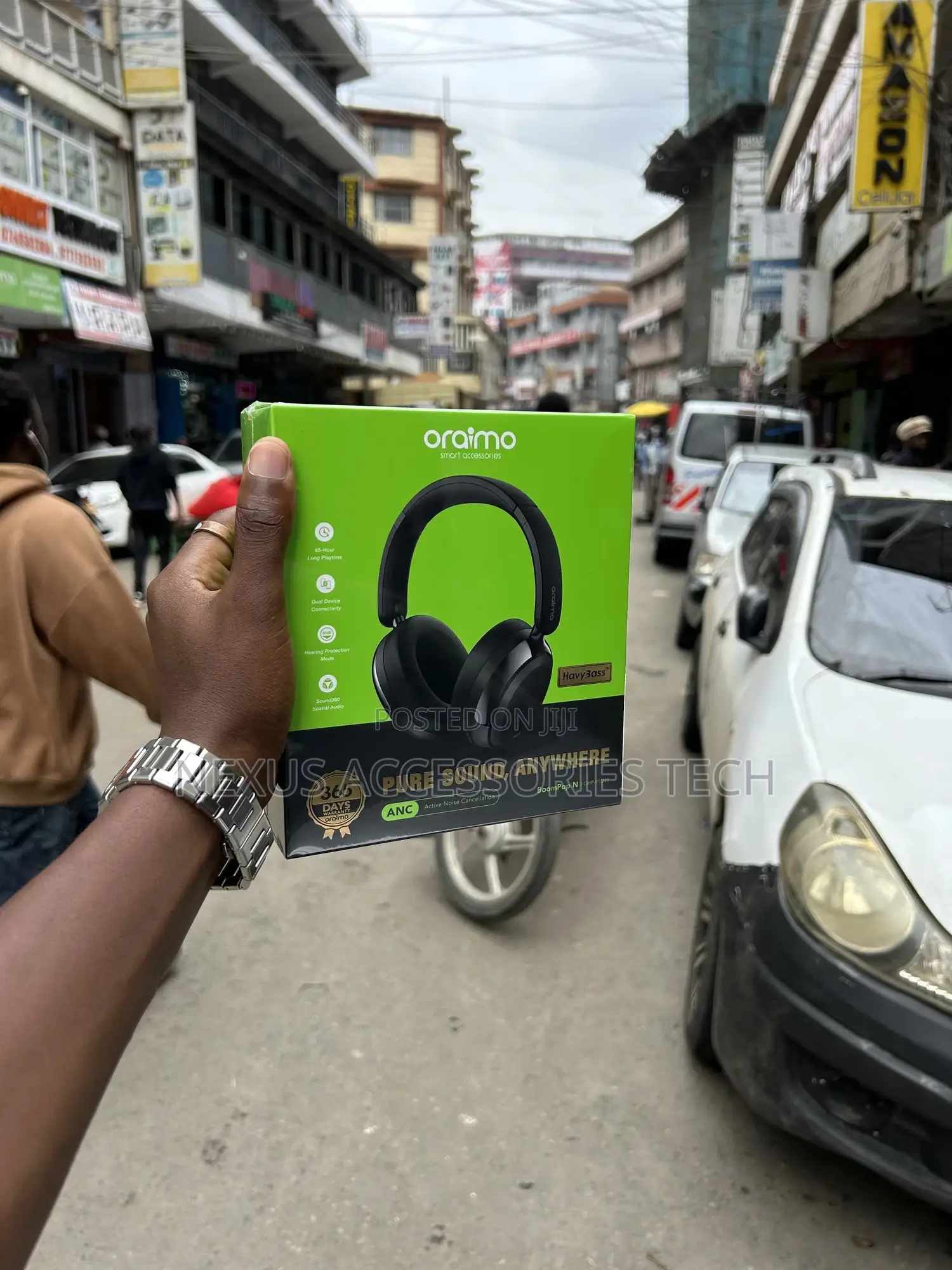Oraimo Boompop N Ohp‐915n Premium Wireless Headphones–Bass Hd Sound