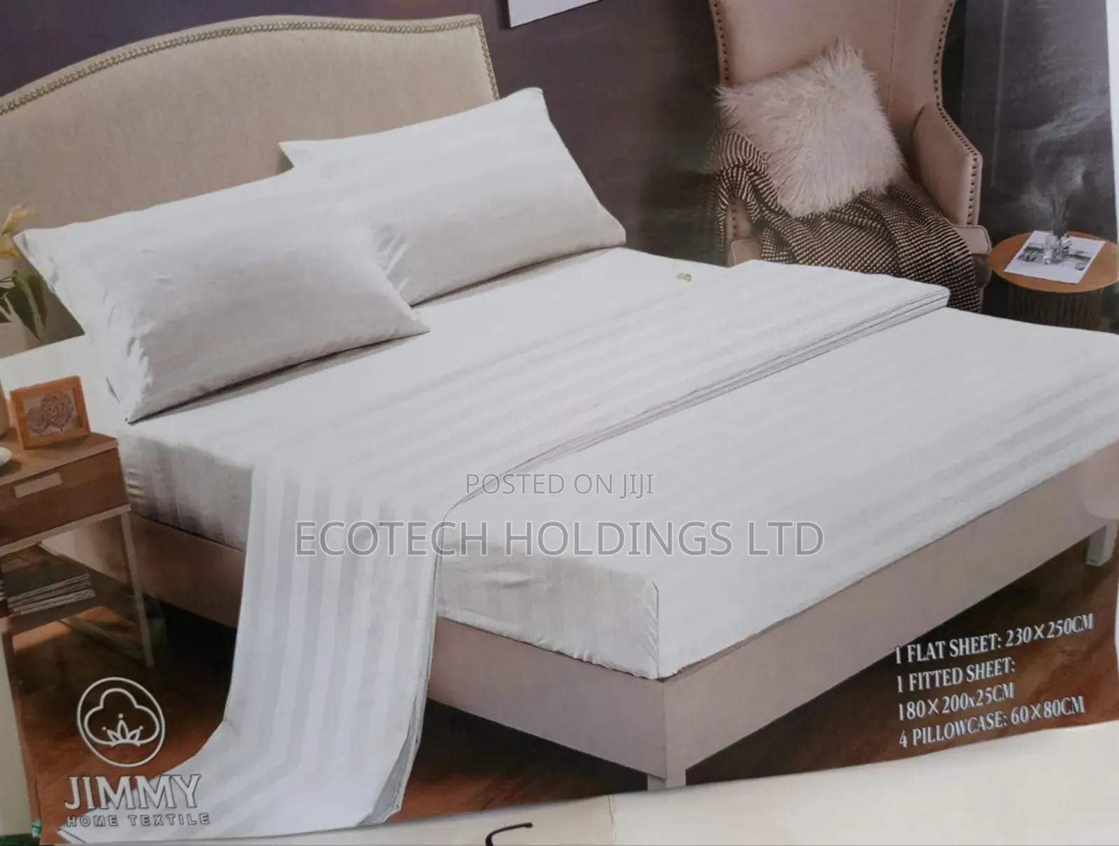 6 By 6 Jimmy Plain Fitted Bedsheets Pln6
