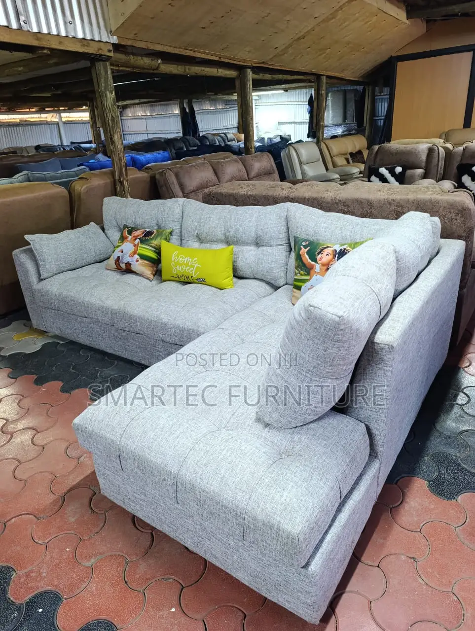 Vibrant Poised 6 Seater L Seat