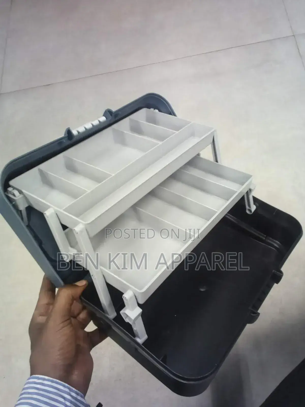 5.3 Litres Fishing And Accessories Box 2 Trays