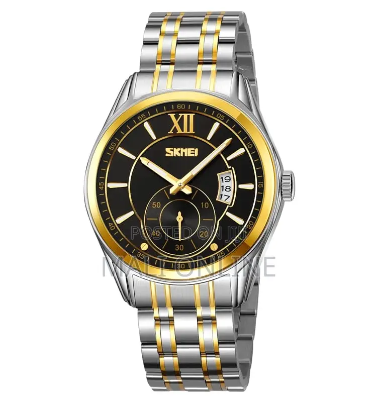 Skmei 9319 Gents Watch Stainless Steel Men’S Quartz Wristwatch