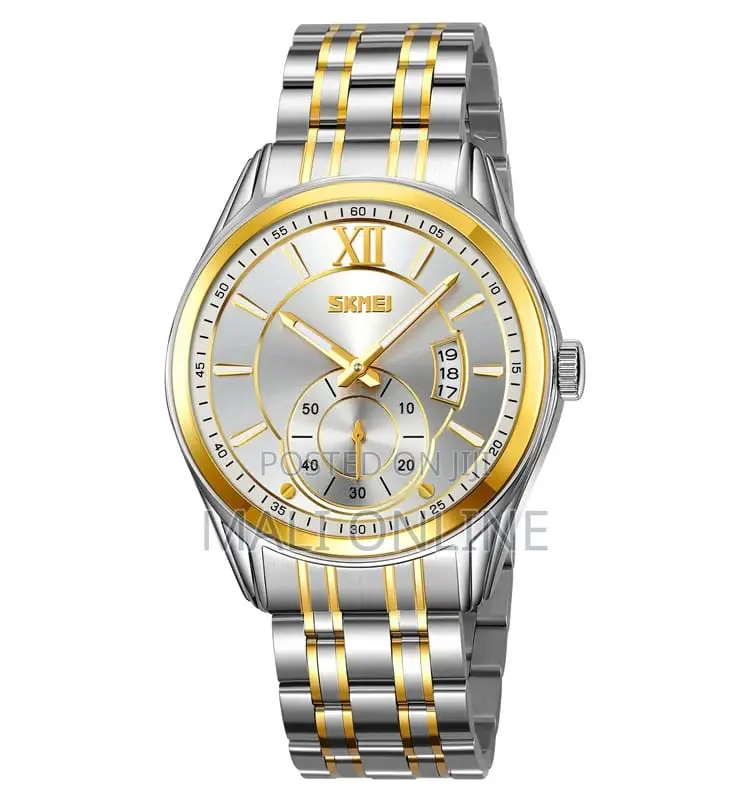 Skmei 9319 Gents Watch Stainless Steel Men’S Quartz Wristwatch