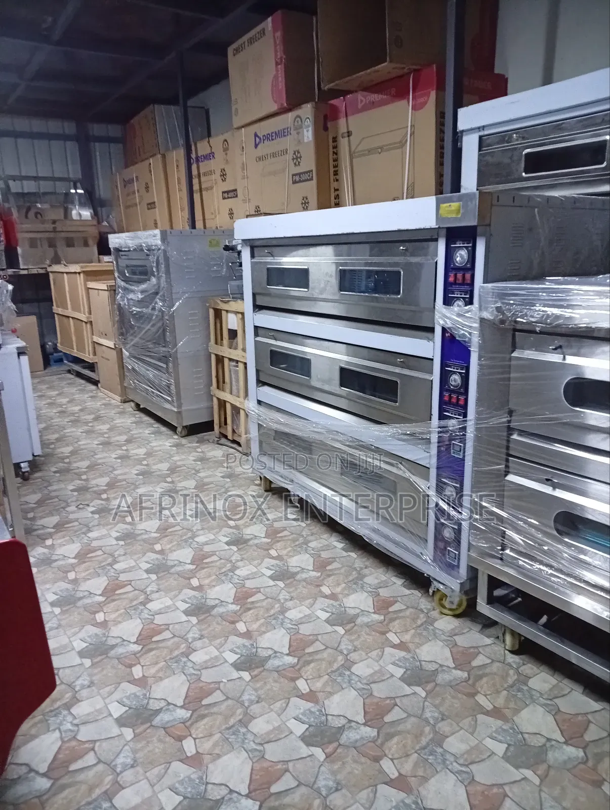 Commercial Oven, Three Decker Oven Nine Trays