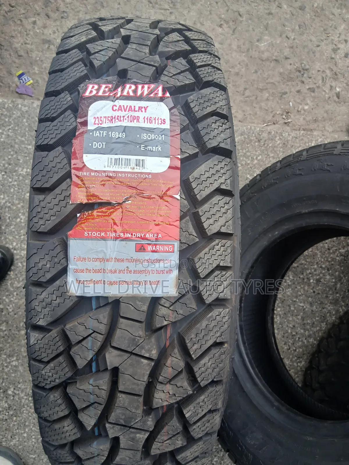235/75r15lt 10pr Bearway