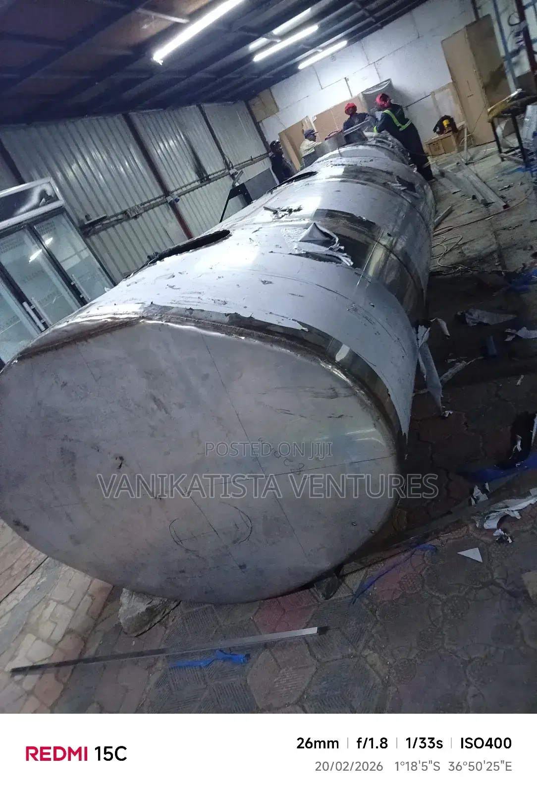 We Fabricate and Mount to the Lorry. Stainless Steel Tanks. On Order