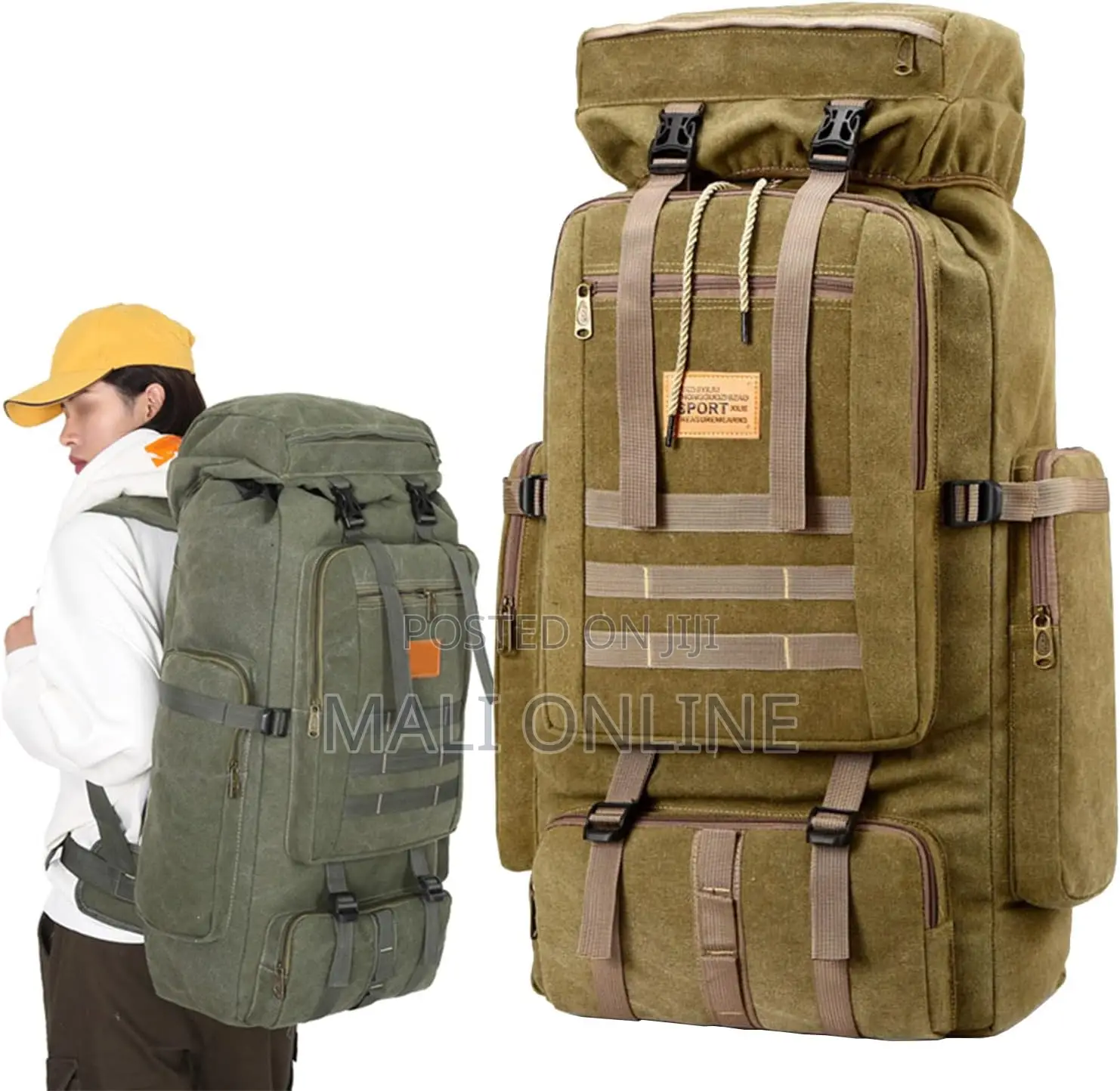 70l Tactical Hiking Backpack Waterproof Military Travel Rucksack