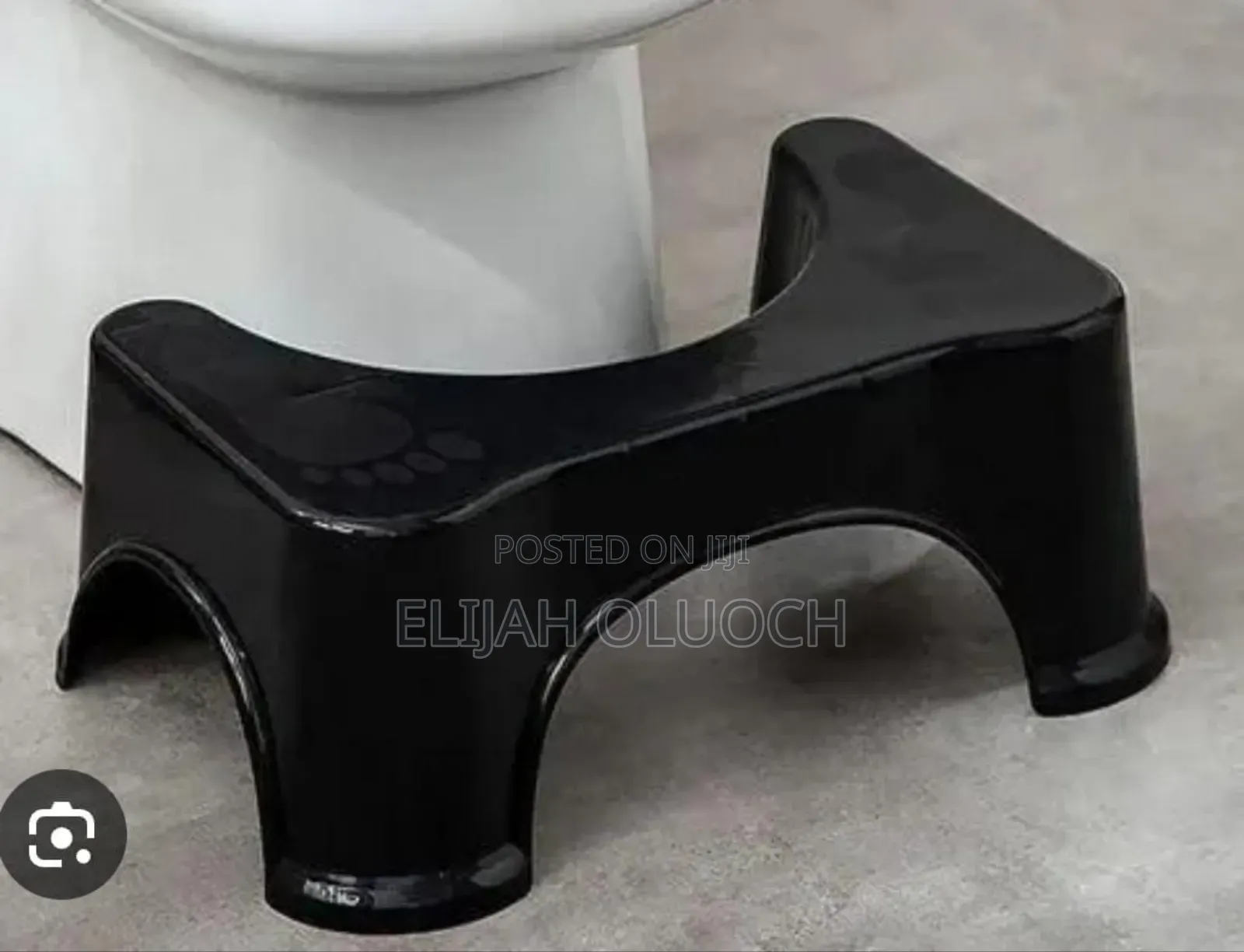 Toilet Squat Step  On A Modern Toilet Seat.