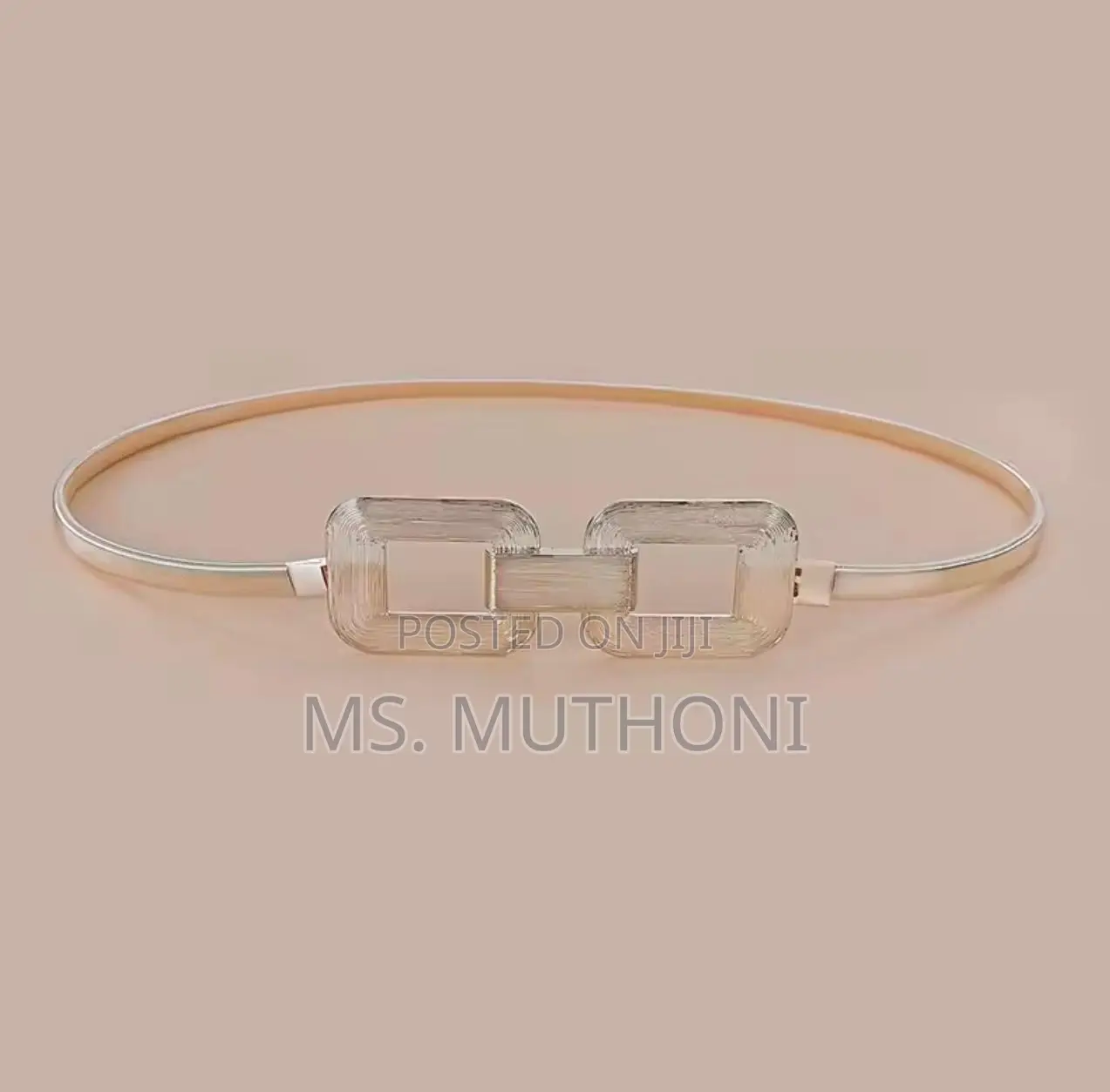 Buckle Stretch Waist Belt (Gold or Silver)