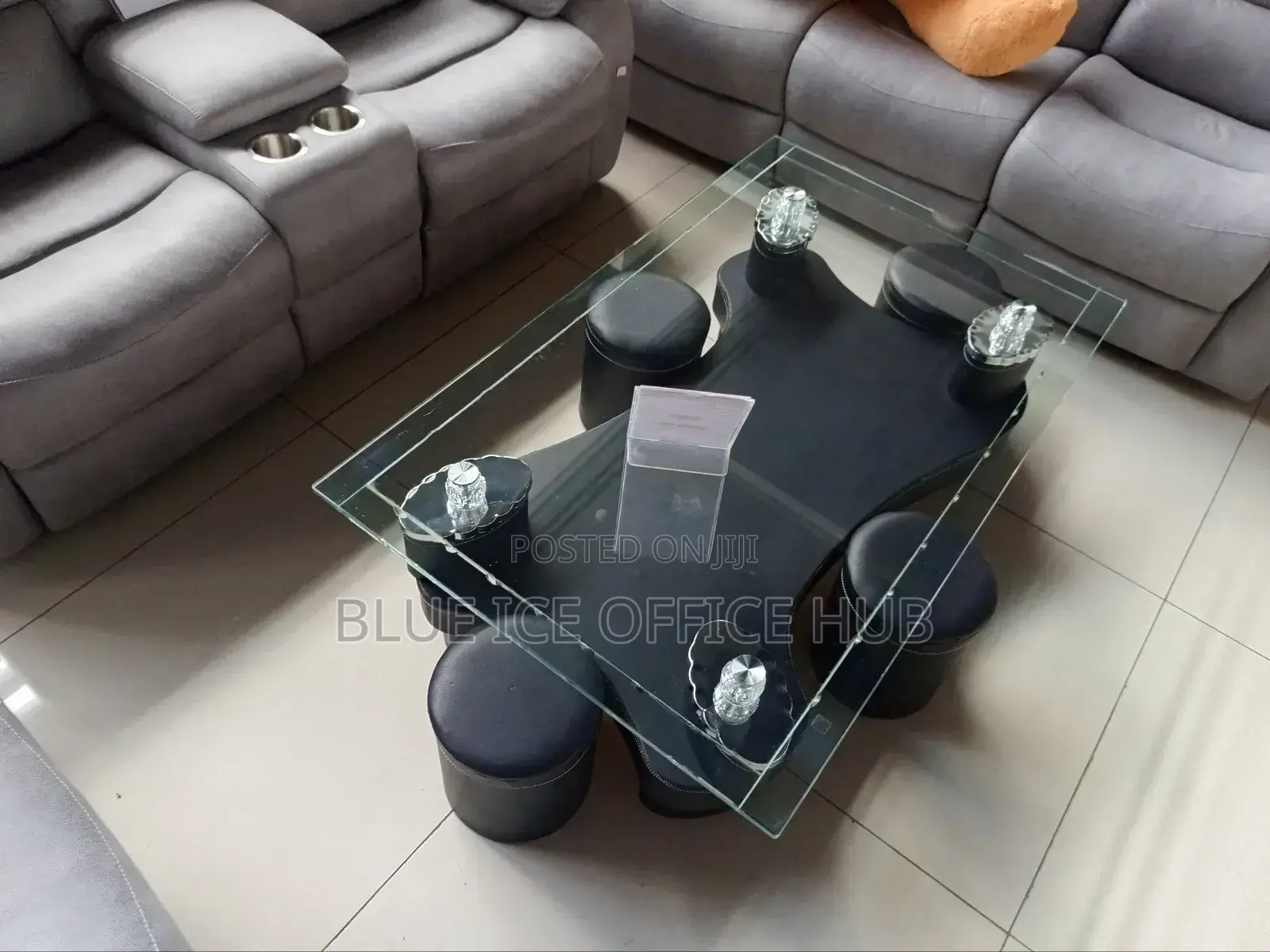 Puff Glass Coffee Table