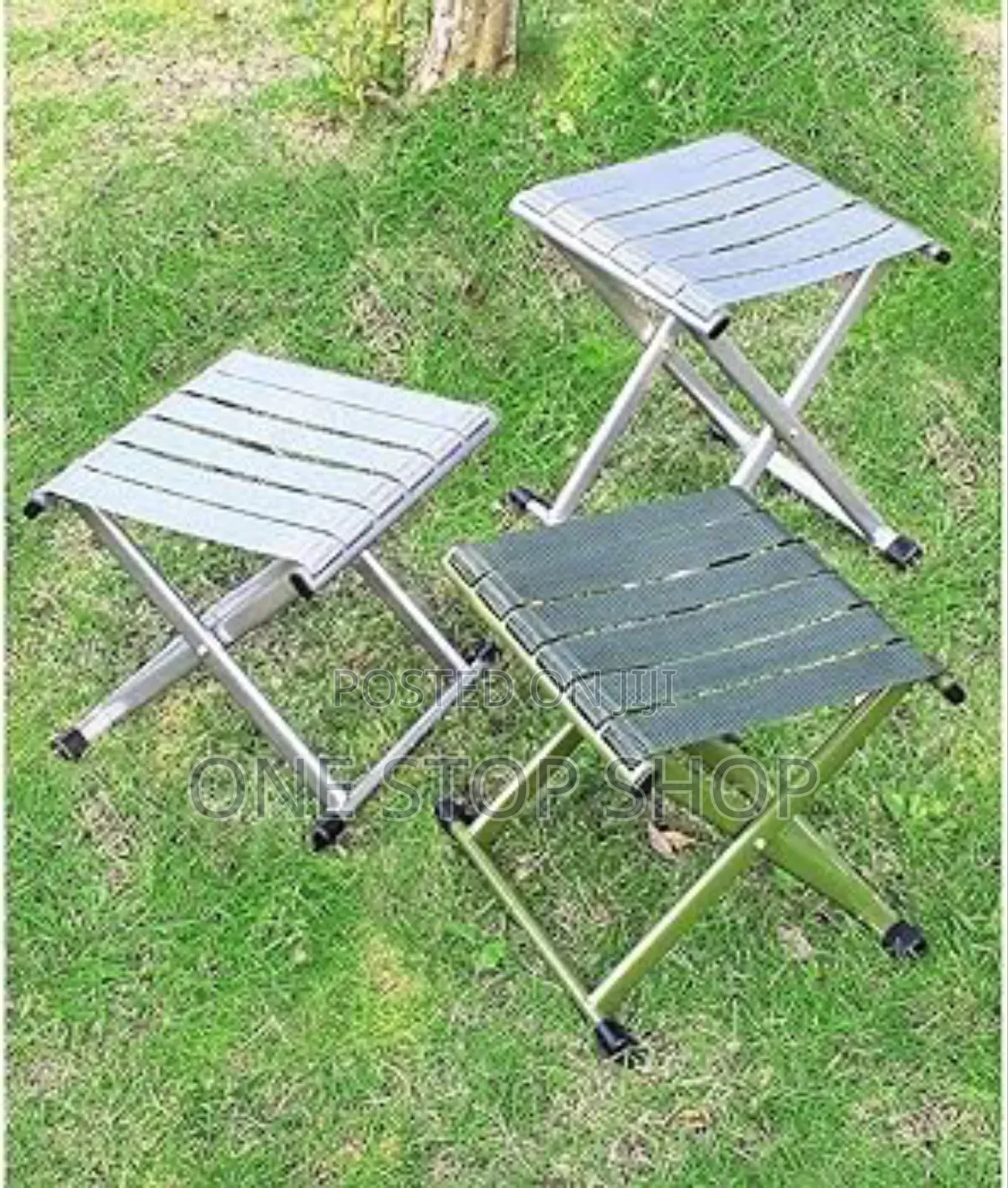 Strong Foldable Aluminum and Nylon Cabas Camping Chairs