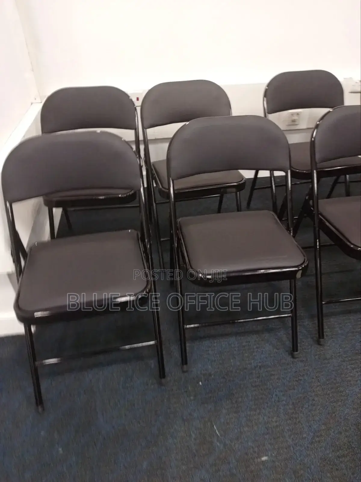 Metallic Leather Foldable Chair