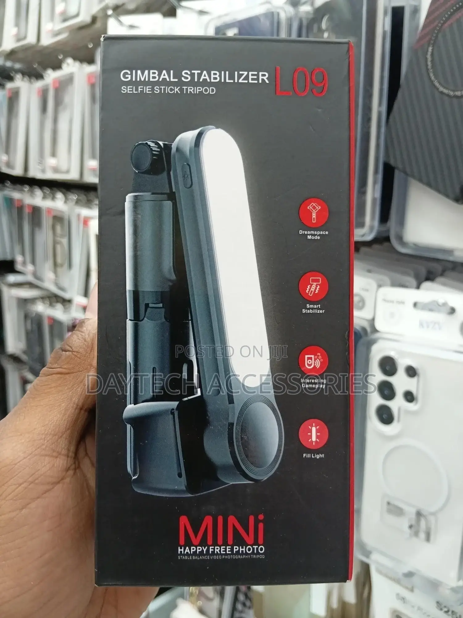 The L09 Mini Gimbal Stabilizer With Selfie Stick Tripod.