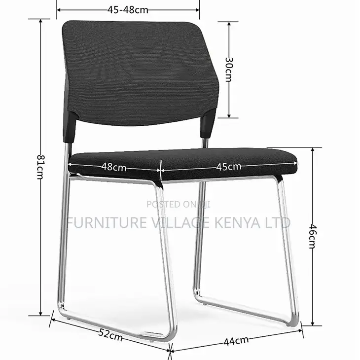 Office Chair; Ergonomic Armless Mesh Office Visitors Chair