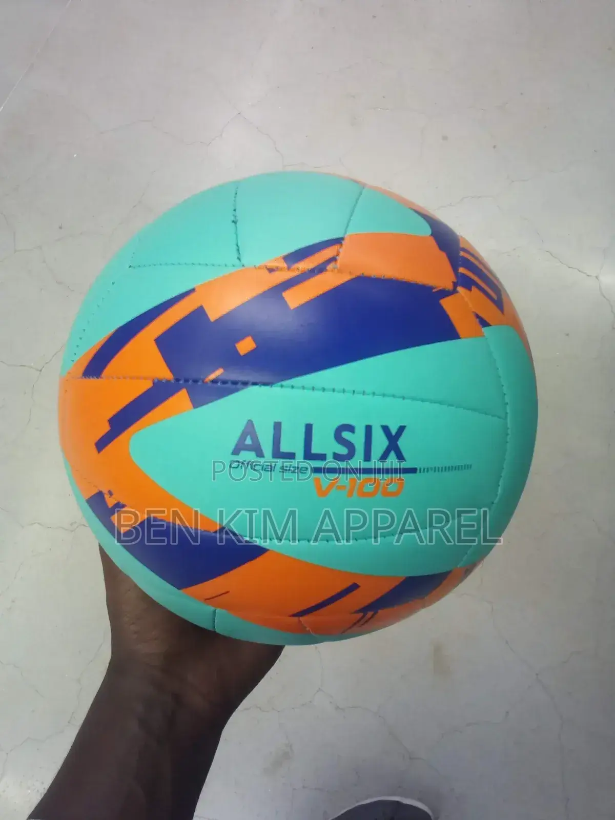 Official Standards Begginers Size 5 Volleyball 280gms Blue Orange
