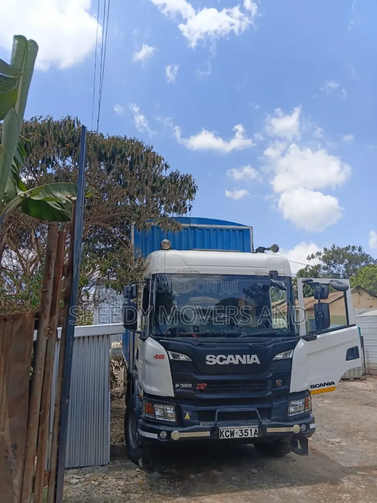 Transport Trailers for Jobs and Logistics Are Ready in Industrial Area