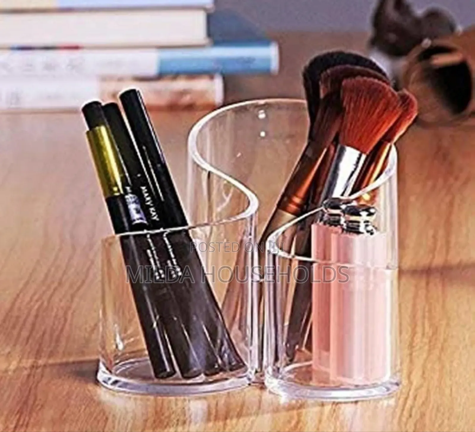 Multipurpose Cosmetic 3 Compartment Brush Organizer